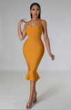 Summer Ladies Sexy Halter Neck Bodycon Dress