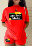 Women's T-Shirt Shorts Casual Sports Two Piece Set