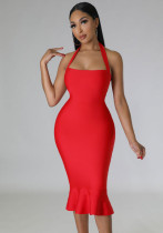 Summer Ladies Sexy Halter Neck Bodycon Dress Summer Ladies Sexy Halter Neck Bodycon Dress