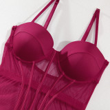 Comfortable mesh breathable sexy teddy lingerie