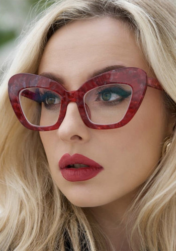 Anti-blue light big frame cat eye plain mirror simple glasses frame versatile fashion glasses frame