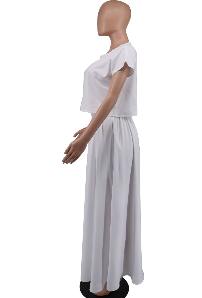 Top & Skirt Two-Piece Set for Casual Wear