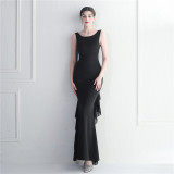 beaded satin plus chiffon wedding dinner etiquette sexy dress