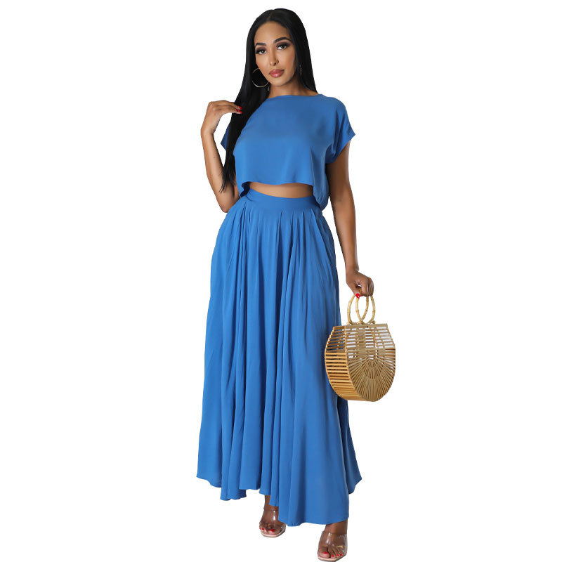 Top & Skirt Two-Piece Set for Casual Wear