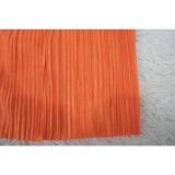 Pleated Sexy Low Back Camisole Top Split Pleated Skirt Set