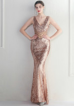 Long Sequin Oversized Plus Size Formal Party Evening Dress