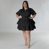 Plus Size Women Casual Loose Dress
