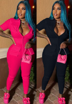 Women's Sexy Zip Pocket Jumpsuit