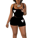 Plus Size Casual Sexy Tight Fitting Suspenders Set