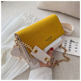 Women's Chain Shoulder Bag Summer Crossbody Contrast Color Square Bag