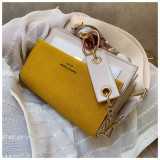 Women's Chain Shoulder Bag Summer Crossbody Contrast Color Square Bag