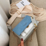Women's Chain Shoulder Bag Summer Crossbody Contrast Color Square Bag