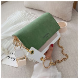Women's Chain Shoulder Bag Summer Crossbody Contrast Color Square Bag