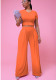 Women's Clothes Summer Fashionable Solid Color Wide Leg Two-Piece Pants Set