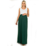 Women Sexy Loose Sleeveless Maternity Dress
