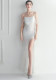 Sexy Straps Sequin Beading Sexy Long Dress Formal Party Evening Dress
