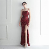 Sequins Sexy Strap Nightclub Dress Formal Party Evening Dress