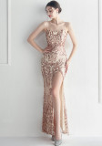 Sequins Sexy Strap Nightclub Dress Formal Party Evening Dress