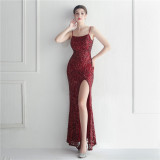 Sequins Sexy Strap Nightclub Dress Formal Party Evening Dress