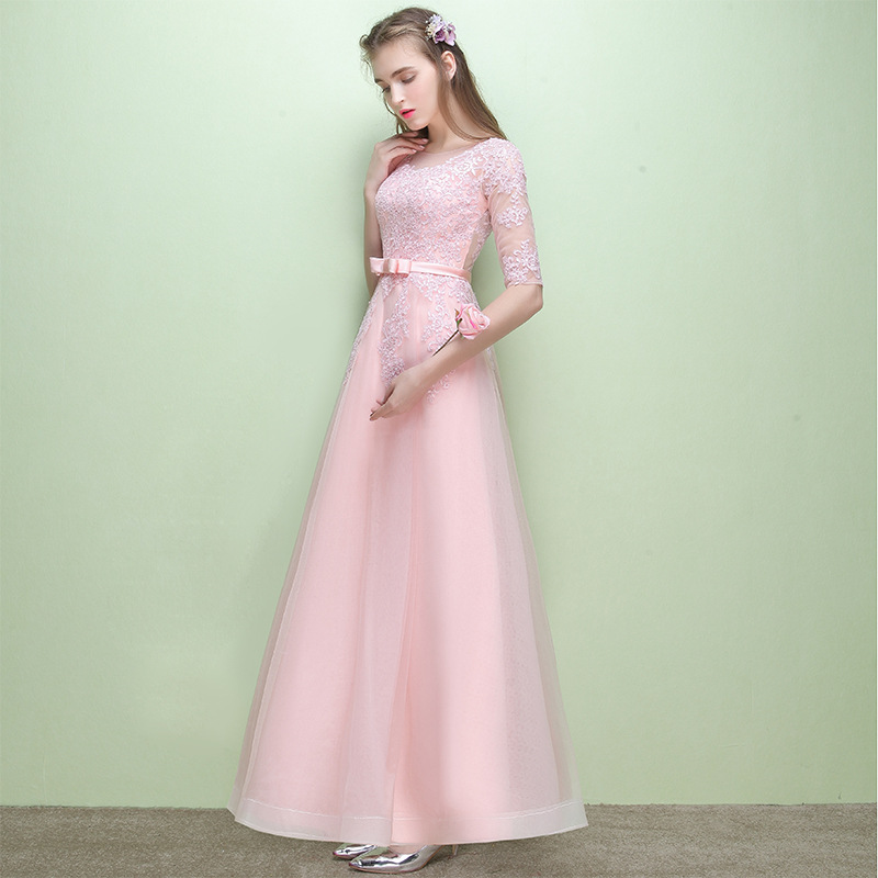 Evening dress female Formal Party slim fit bridesmaid dress(Processing time need 3-6 days)