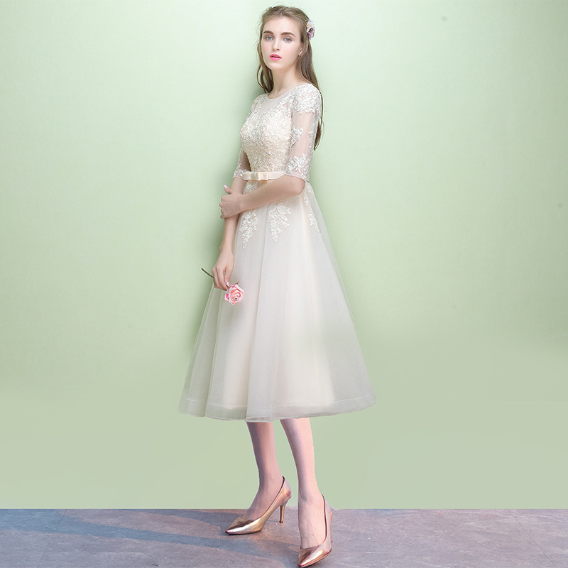 Evening dress female Formal Party slim fit bridesmaid dress(Processing time need 3-6 days)