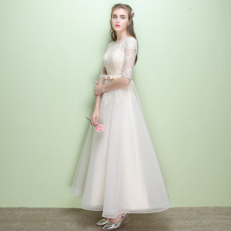 Evening dress female Formal Party slim fit bridesmaid dress(Processing time need 3-6 days)