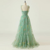 Women Sling Party Summer Fresh Lace-Up Holidays Dress