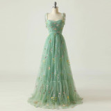 Women Sling Party Summer Fresh Lace-Up Holidays Dress