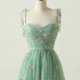 Women Sling Party Summer Fresh Lace-Up Holidays Dress
