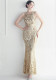 Beading Positioning Flower Beads Wedding Prom Long Dress
