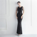 Beading Positioning Flower Beads Wedding Prom Long Dress