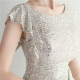 Beaded Sequin Nightclub Party Sexy Bodycon Short Dress