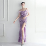 sequins plus Plus Size Formal Party Evening Dress