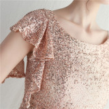 Beaded Sequin Nightclub Party Sexy Bodycon Short Dress