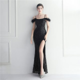 sequins plus Plus Size Formal Party Evening Dress