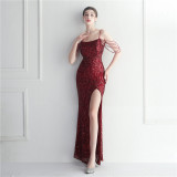 sequins plus Plus Size Formal Party Evening Dress