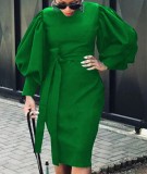 Casual Chic Career Slim Bodycon Professional Office OL Long Dress