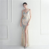 sequins plus Plus Size Formal Party Evening Dress