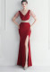 Gown Beaded Beaded Officiant Wedding Long Evening Dress
