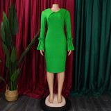 Plus Size Women African Bodycon Dress