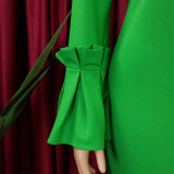 Plus Size Women African Bodycon Dress