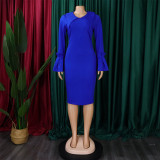Plus Size Women African Bodycon Dress