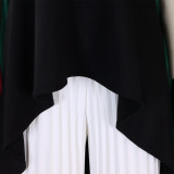 Women Sleeveless Irregular Top and Wide-leg Pants Two-Piece Set