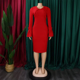 Plus Size Women African Bodycon Dress