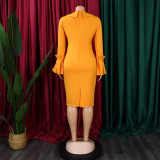 Plus Size Women African Bodycon Dress