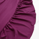 Women Sexy Backless Ruffled Slip Dress
