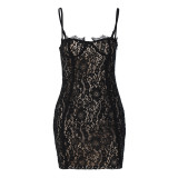 Women Summer Sexy Fit Backless Bodycon Strap Dress
