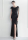 Ruffle Beading Gala Dinner Show Long Sequined Dress
