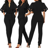 Sexy fashion tie-waist women's Jumpsuit