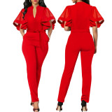 Sexy fashion tie-waist women's Jumpsuit